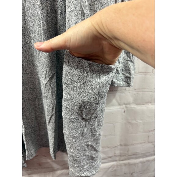 Old Navy Size Large Gray Open Front Cardigan Sweater Top Women Stylish Pockets - Picture 4 of 6